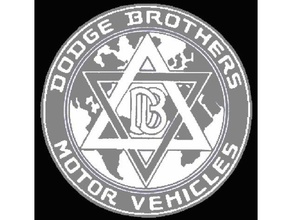 original dodge brothers badge automotive 3d bagde american antique auto automobile brother car collectable sign collector cool city motor old popular remembrance trending truck vintage 3d print model - Mito3D
