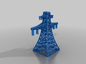 alta tensione pilone edifici e strutture 3d print model - Mito3D