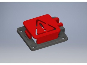 Schalter Abdeckung power switch cover - Warnung hohe Spannung 3d print model - Mito3D