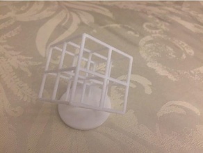 rudimentary torture lattice art cube test 3d print model - Mito3D