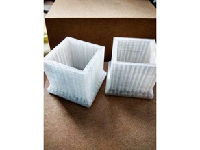 tubulação quadrada de pé office 3d print model - Mito3D