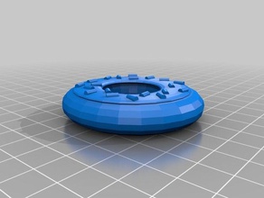 donut granulado A impressão 3d 3d print model - Mito3D