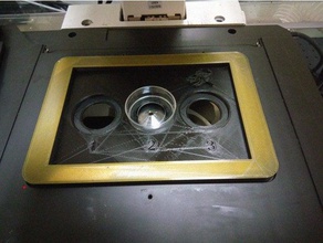 la platine du microscope insérer microscopie boîte de pétri science le poisson zèbre 3d print model - Mito3D