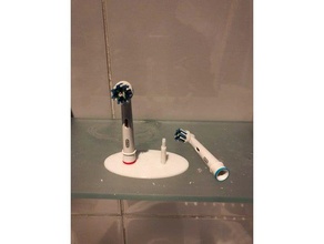 oral b cepillo de soporte la cabeza cuarto baño 3d print model - Mito3D