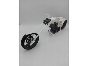 vollständig bedruckbar chopper automotive 3d print model - Mito3D
