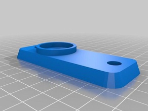 door handle mounting plate replacement parts 3d print model - Mito3D