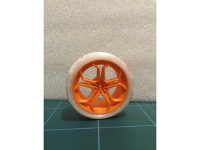lambo wheel rim 1 10 toys & games 3d print model - Mito3D