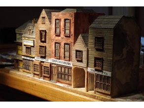 estripador de londres - lojas-parte 2 overarch edifícios e estruturas 28mm histórico ratos ripper steampunk vitoriano wargaming 3d print model - Mito3D