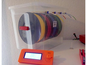 filament dispenser box 3d printer accessories spool holder 3d print model - Mito3D