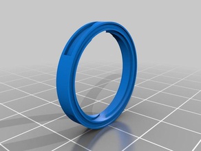 rings - simple geometry 2 ring wearable 3d print model - Mito3D