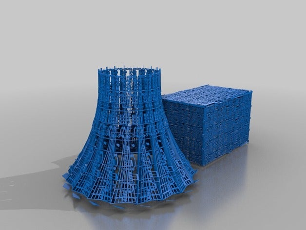 abbattimento tower block & symphonie no 5 edifici e strutture 3D print model - Mito3D