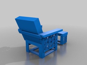 art deco cadeira A impressão 3d 3d print model - Mito3D