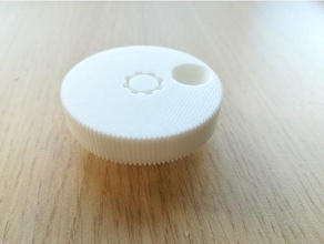 knurled knob rotary encoder potentiometer 3d print model - Mito3D
