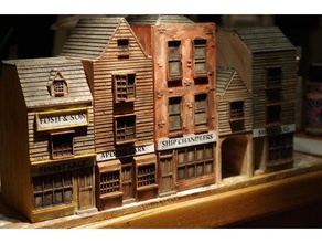 ripper's london - shops part 4 apothecary buildings & structures 28mm historical rats ripper steampunk wargames wargaming 3d print model - Mito3D