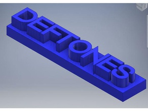 deftones logo La stampa 3d bande il metallo rock 3d print model - Mito3D
