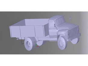 viejo camión de la automoción 3d print model - Mito3D
