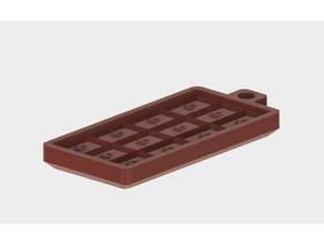 single chocolate bar mould kitchen & dining candy mold food 3d print model - Mito3D