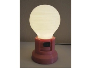 led-Licht-Lampe stand-Serie 3-3 Dekor 21 mm Birne Schreibtisch Licht stehen led led-Birne led-Licht stand Glühbirne usb-led usb-Licht 3d print model - Mito3D