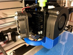 anet a8 extruder fan hinge flexible filament 3d printer parts upgrade changing modifications 3d print model - Mito3D