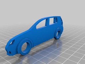 vw golf v hatchback llavero vehículos 3d print model - Mito3D