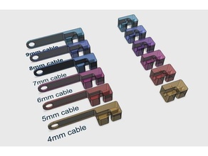 soporte de cable los hogares el cables guía gestión organizador lazo 3d print model - Mito3D