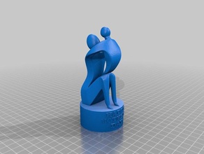 happy mothers day people 3d print model - Mito3D