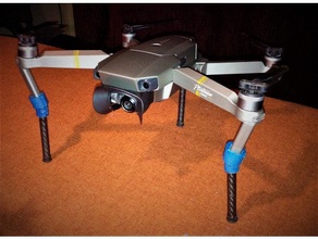 dji mavic pro pied r c vehicles platinum drone 3d print model - Mito3D