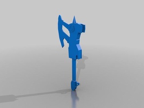 el poder del hacha traje mighty morphin power rangers 3d print model - Mito3D