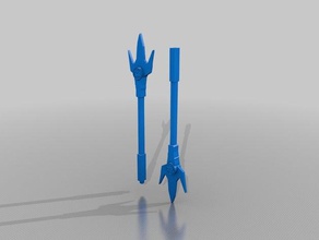 poder lança traje mighty morphin power rangers 3d print model - Mito3D