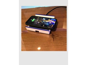 upwade qi phone charging guide mobile 3d print model - Mito3D