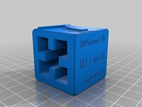 visible 7 foosball score cube toys & games 3d slash 3d print model - Mito3D