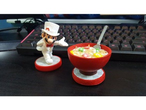personalizado amiibo - super mario cereais brinquedo & acessórios para jogos tigela odyssey 3d print model - Mito3D