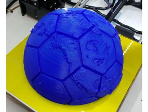 mundo do futebol esculturas da terra soccerball bola de 3d print model - Mito3D