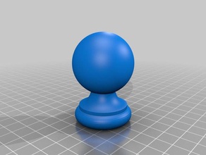 finial household 3d print model - Mito3D