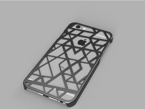 a arte abstrata, o iphone 6 6s caso v3 telefone celular resumo projeto abstrato 3d print model - Mito3D