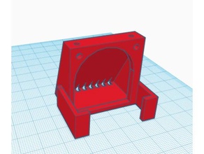 hambre cama de la tapa del ventilador altura reducida monoprice i3 v2 Impresora 3d las piezas Ventilador 40mm el caliente maker wanhao duplicador 3d print model - Mito3D