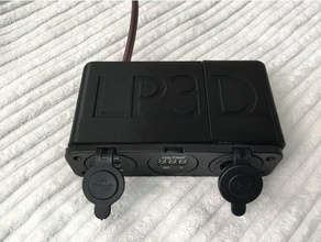 car power panel enclosure audio box 3d print model - Mito3D