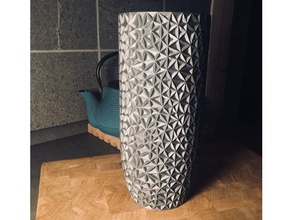 poligon vazo dekor dekorasyon tasarım kolay hediye poly düşük iş ortamına uygun olmayan hızlı spiral 3d print model - Mito3D