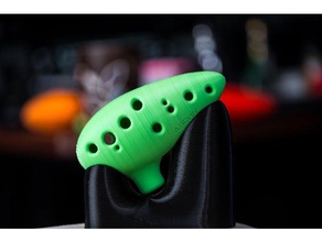 updated 12 hole ocarina music 12-hole a015 a015r a15r ao15r instrument musical nimaid playable robsoundtrack working 3d print model - Mito3D