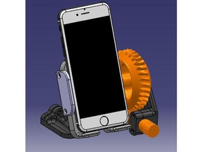 orientado smartphone de pie el teléfono móvil bruno esgulian caso muelle carga dock titular iphone 6 7 nedalive nedallive soporte para gusano engranaje 3d print model - Mito3D