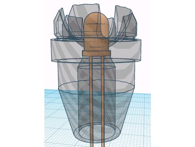 5 8 diameter push led holder diy 3D print model - Mito3D