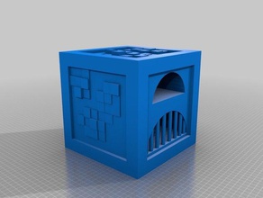 minecraft four jeux de ofen bloc splakler 3d print model - Mito3D