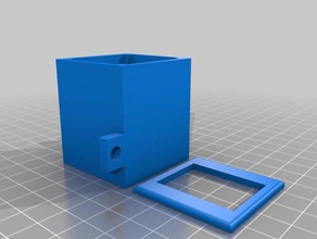 case standard 6pole rocker switch fits 30x30 extrusion 3d printer parts hypercube evolution 3d print model - Mito3D