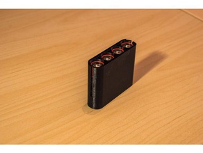 4x aa caja de la batería electrónica 3d print model - Mito3D