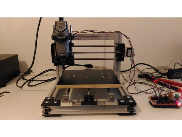 alu cnc - remix macchine utensili macchina di router 3D print model - Mito3D