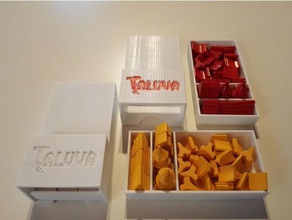 taluva - gamme de tuiles & boites ressources jouets accessoires jeux 3d print model - Mito3D