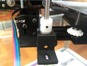 lead screw bearing holder bracket 3d printer parts tarantula tevo 3d print model - Mito3D