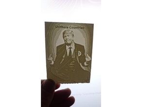 shithole countries dj trump signs & logos republican 3d print model - Mito3D