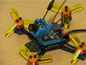 montagem de câmera micro quad atualizado r c veículos clipe fpv câmara titular quadcopter 3d print model - Mito3D