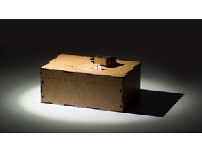 lasercut Spardose Spendendose diy 3mm mdf box anpassbare Spende laser laserbox lasercutter Geld-box 3d print model - Mito3D